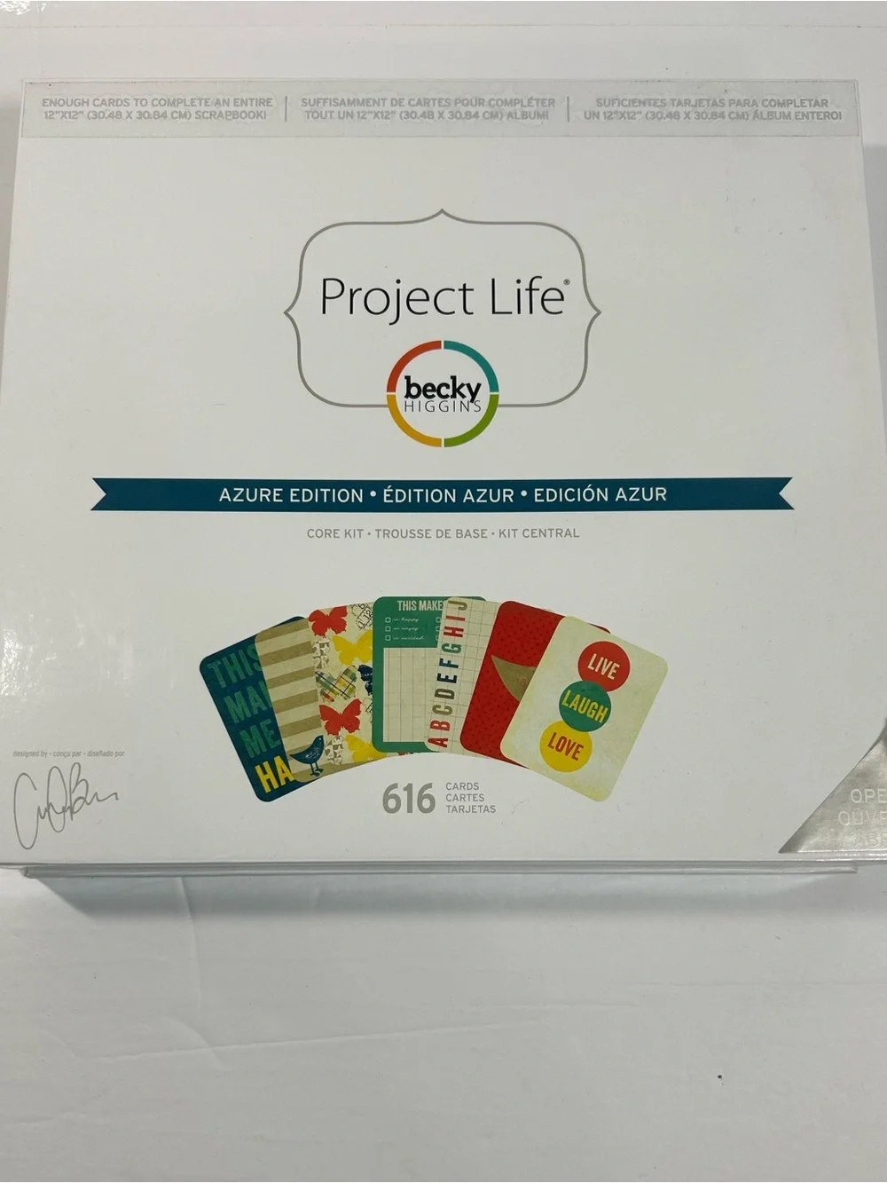 Becky Higgins Project Life Cards Scrapbook Card Set Azure Edition Core Kit